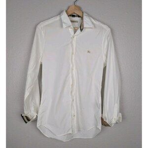 Burberry Brit Long Sleeve Button Up Shirt Nova Check men Sz S Old Money 139